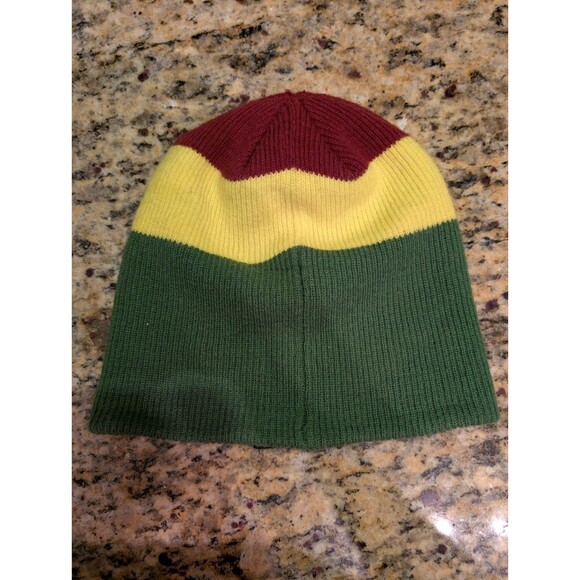 Quiksilver Green Yellow Red Beanie Size M - Picture 2 of 3